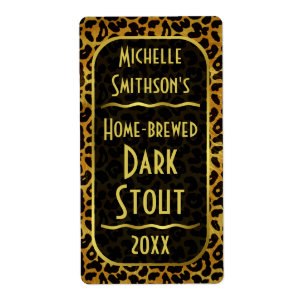 Leopard Fur Print Customizable Beer Brewer