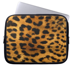 Leopard Fur Print Laptop Sleeve