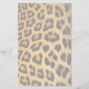 Leopard Fur Print Stationery