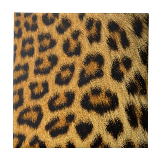 Leopard Fur Print Tile (Front)