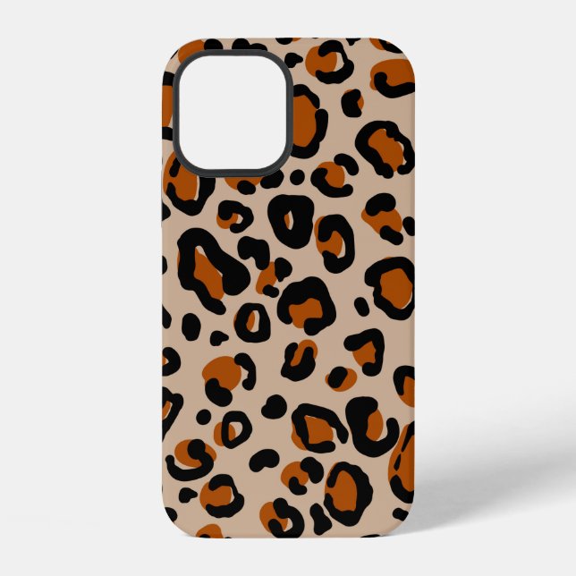 Leopard fur seamless pattern iPhone case (Back)