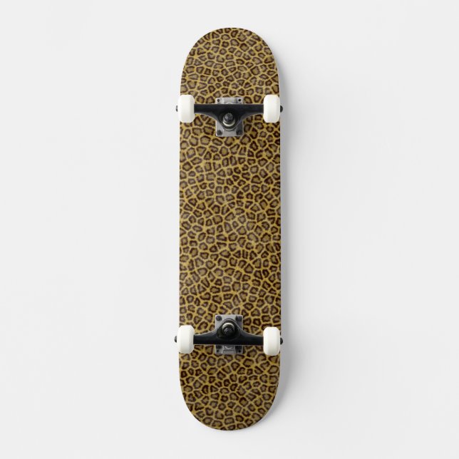 Leopard Fur Skateboard (Front)