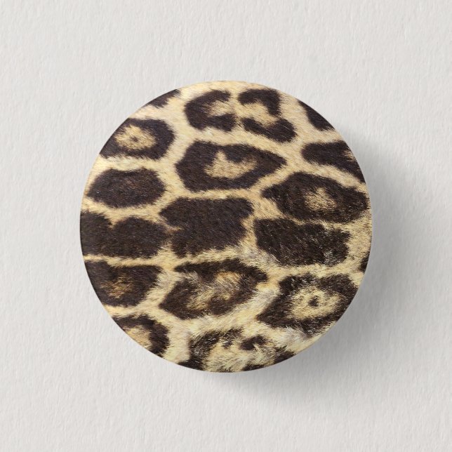 Leopard Fur Spots 1 Inch Round Button (Front)