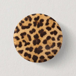 Leopard Fur Spots Pattern 1 Inch Round Button