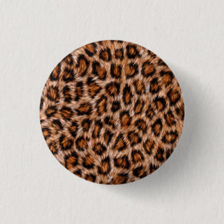 Leopard Fur Spots Pattern 1 Inch Round Button