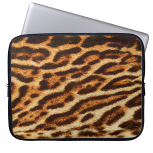 Leopard fur textures. Animal print Laptop Sleeve