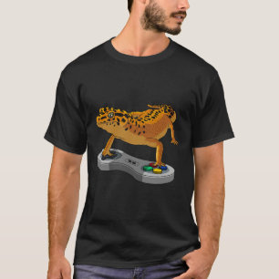 Leopard Gecko Bearded Dragon Gift Kids Cool Gamers T-Shirt