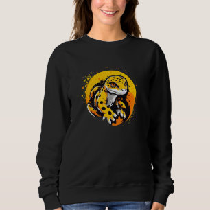 Leopard Gecko Colourful 80s Pop Art Lizard Reptile Sweatshirt