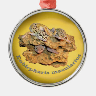 Leopard gecko design for all! metal ornament