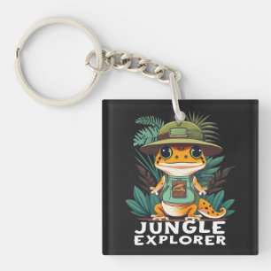 Leopard Gecko Jungle Explorer: Unveil the Wild Keychain