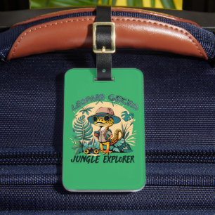 Leopard Gecko Jungle Explorer : Wild Adventure Luggage Tag