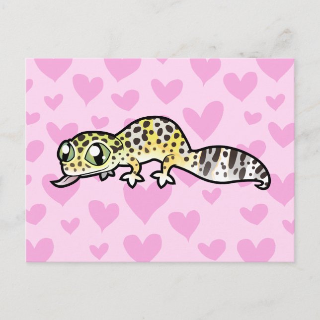 Leopard Gecko Love Postcard (Front)