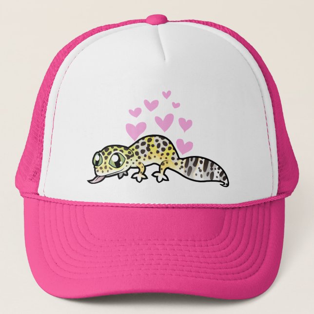 Leopard Gecko Love Trucker Hat (Front)