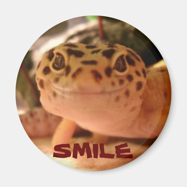 Leopard Gecko Smile Magnet (Devant)