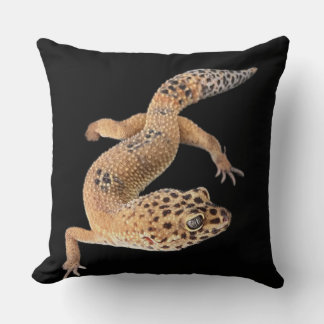 Leopard Gecko Throw Pillow