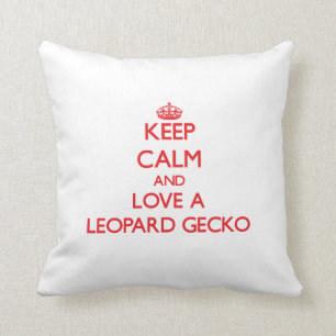 Leopard Gecko Throw Pillow