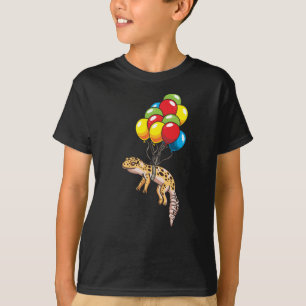 Leopard Gecko With Balloons Gift T-Shirt