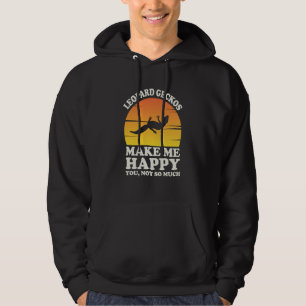 Leopard Geckos Make Me Happy Leopard Gecko Clothes Hoodie