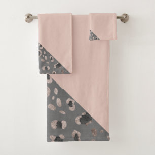 Leopard Geometric Glam #1 Bath Towel Set
