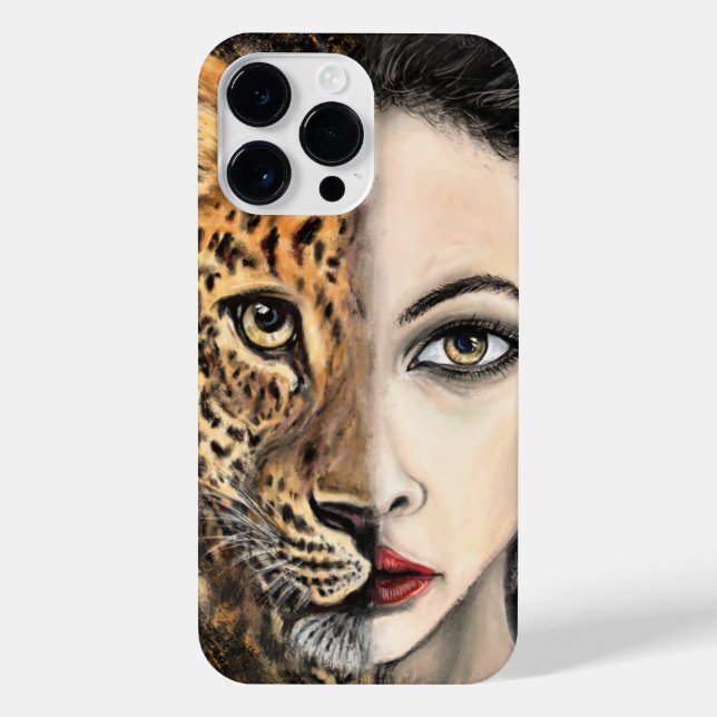 Leopard Girl iPhone Case (Back)