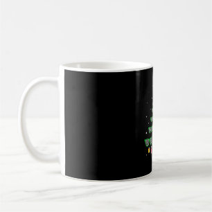 Leopard Glasses Xmas Tree Optometrist Christmas Coffee Mug