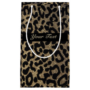 Leopard Glitter Print   Gift Bag