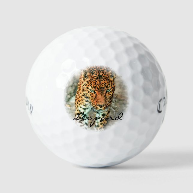 Leopard Golf Balls (Front)