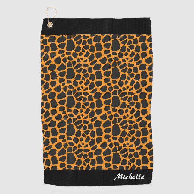 leopard golf towel (Front)