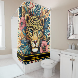 Leopard Grace: Vibrant Branch Serenity