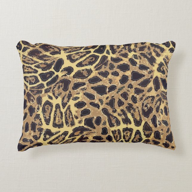 Leopard Grade A Cotton Accent Pillow 16" x 12" (Front)