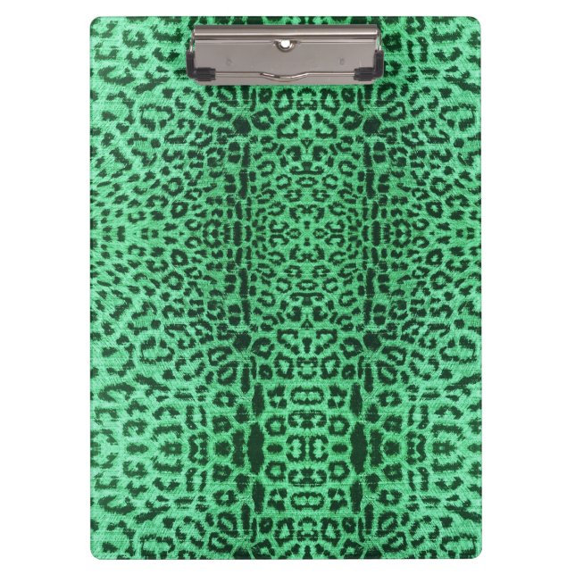 Leopard green print clipboard (Front)