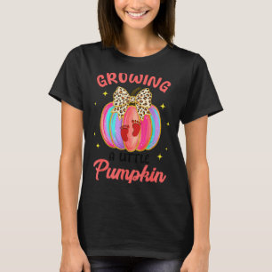 Leopard Growing Little A Pumpkin Fall Vibes Thanks T-Shirt