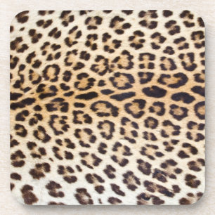 Leopard hair coaster