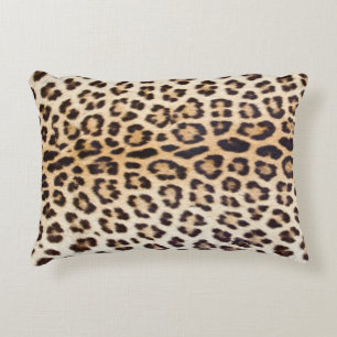 Leopard hair decorative pillow