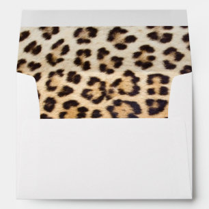 Leopard hair envelope
