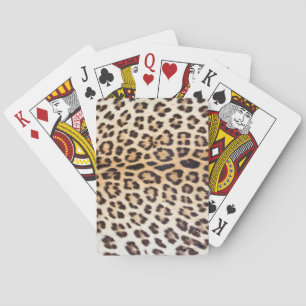 Leopard hair playing cards