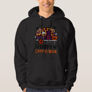 Leopard Happy Camp O Ween Halloween Camper Camping Hoodie