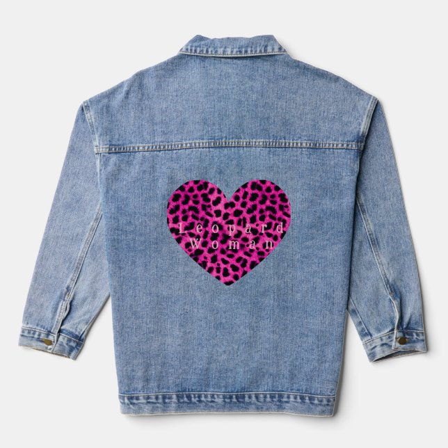 Leopard heart print jacket  (Verso)