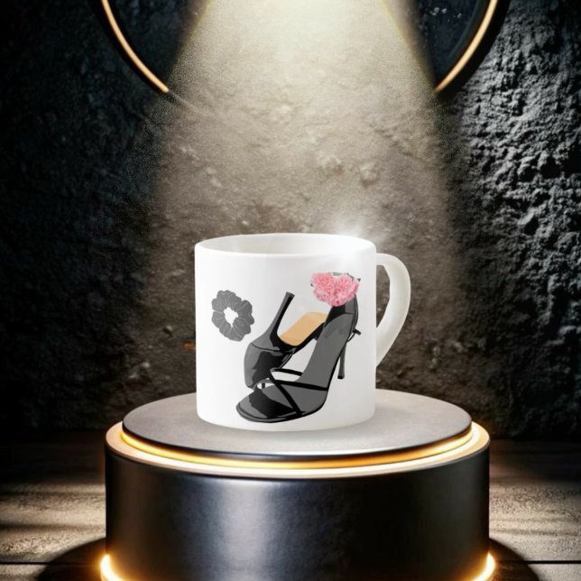 Leopard High Heel & pink Rose Mug (Creator Uploaded)