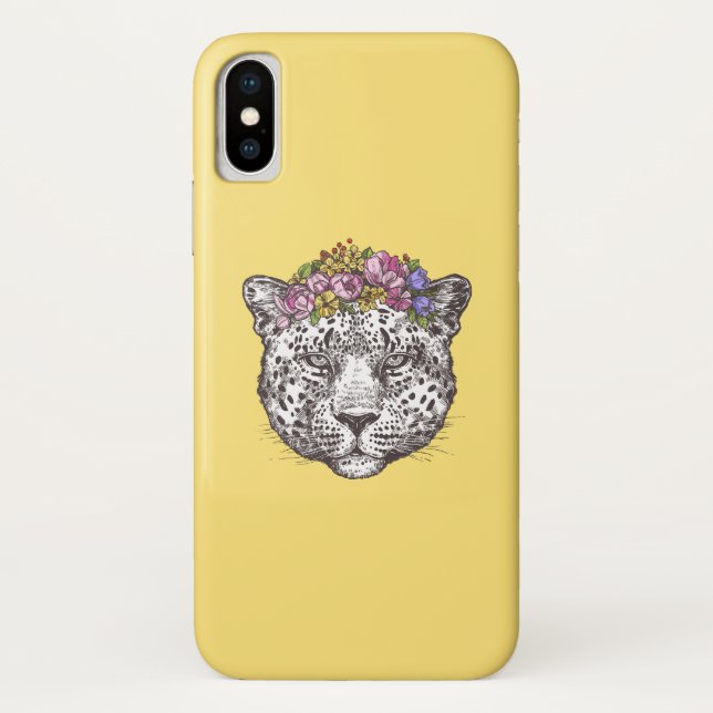 Leopard Hippie Chic Case-Mate iPhone Case (Back)