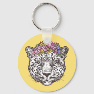 Leopard Hippie Chic Keychain