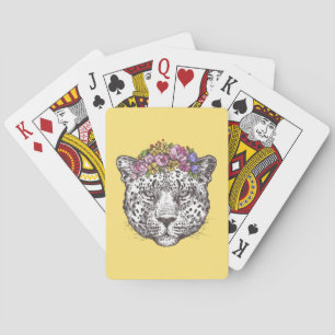 Leopard Hippie Chic Playing Cards