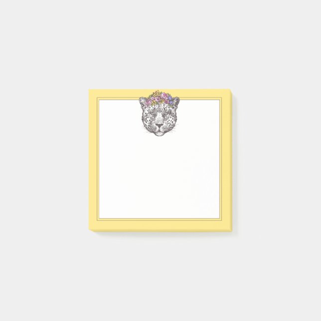 Leopard Hippie Chic Post-it Notes (Front)