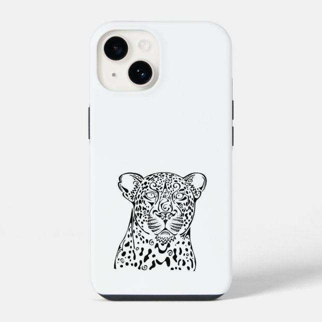 Leopard "Hosana” Design iPhone Case (Back)