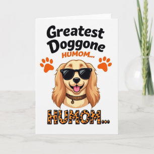 Leopard Humom Dog Card