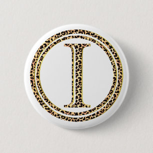 leopard I 2 Inch Round Button