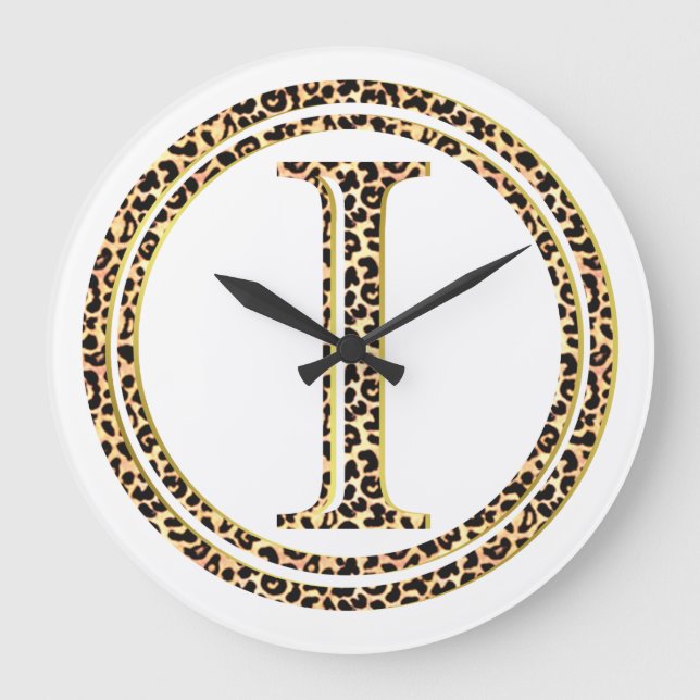 leopard I Large Clock (Front)