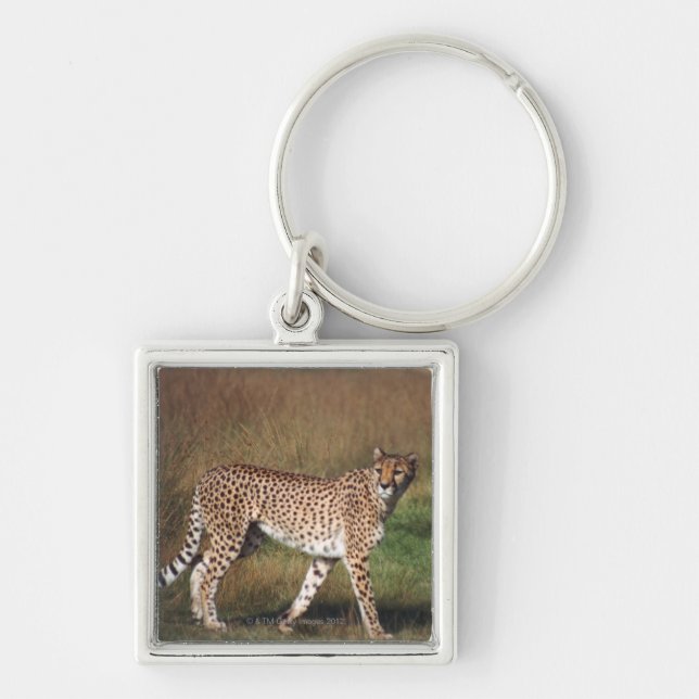 Leopard in plain keychain (Front)