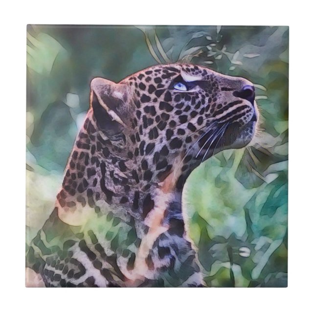 Leopard In Sunlight Tile (Front)