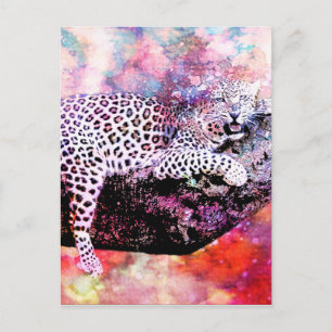 LEOPARD IN TREE POSTCARD
